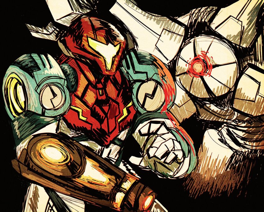 1girl, arm_cannon, armor, e.m.m.i., glowing, grey_background, gun, helmet