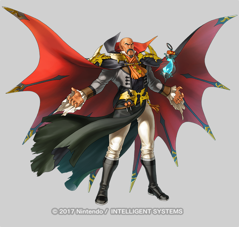1boy, bald, cape, company_name, dark-skinned_male, dark_skin, deghinsea, deghinsea_(fire_emblem)