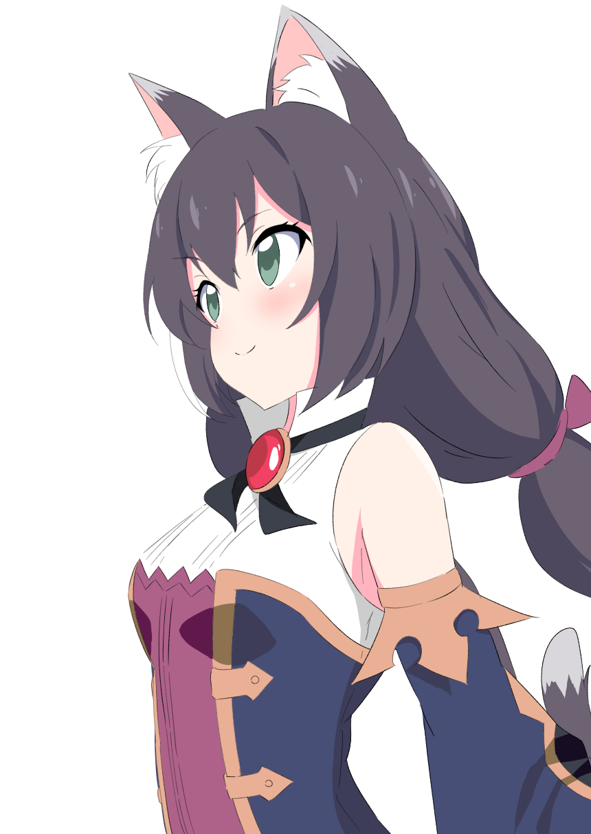 1girl, animal_ear_fluff, animal_ears, blush, breasts, cat_ears, cat_girl, cat_tail