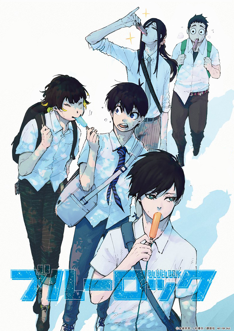 5boys, aryu_jyubei, bachira_meguru, backpack, bag, black_hair, black_legwear, black_pants