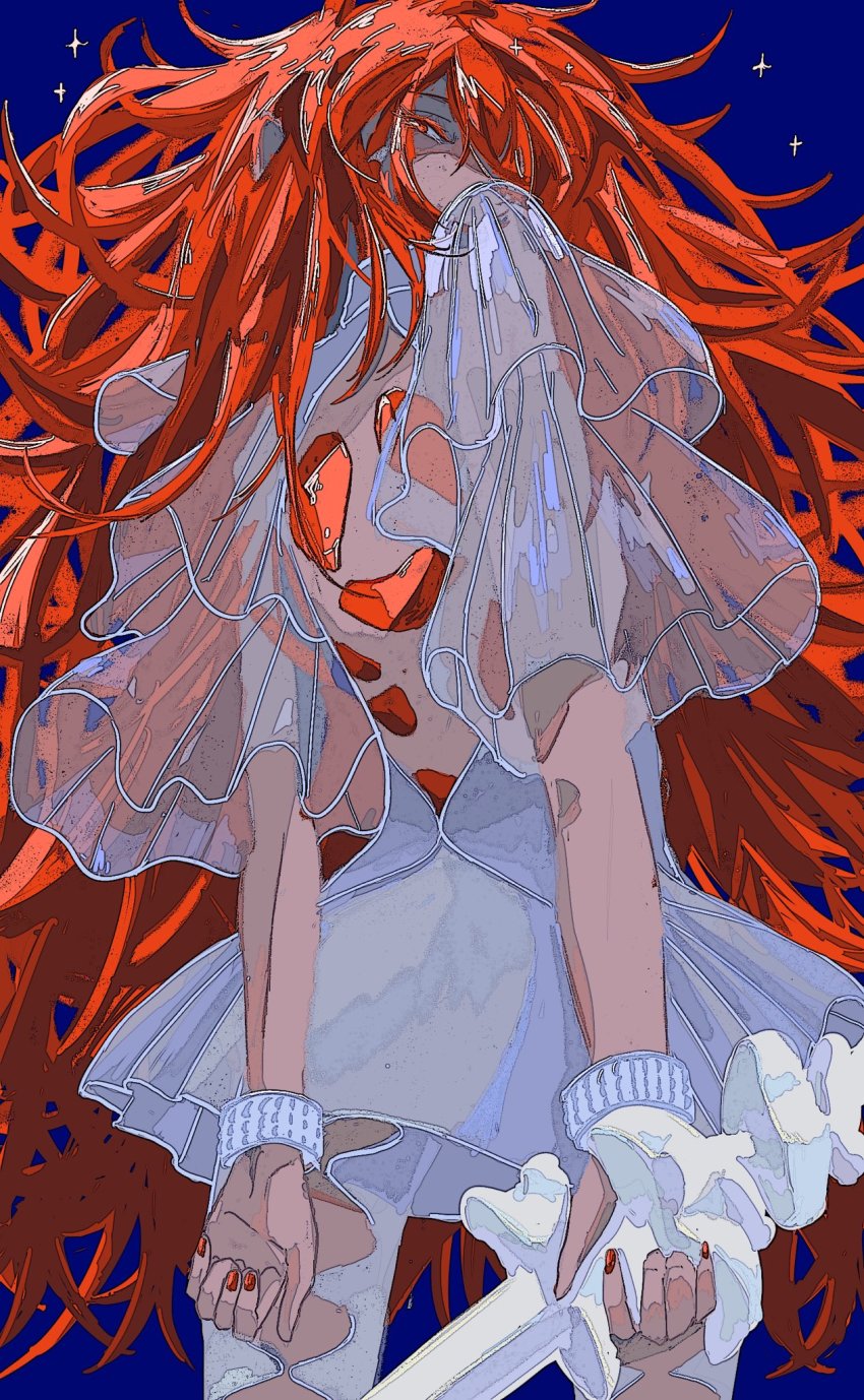 1other, amamoto_air, androgynous, arms_behind_back, backless_outfit, bracelet, collar, colored_eyelashes