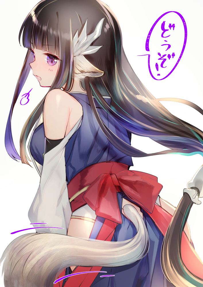 1girl, animal_ears, aquaplus, ass, blush, breasts, brown_hair, clothing_cutout