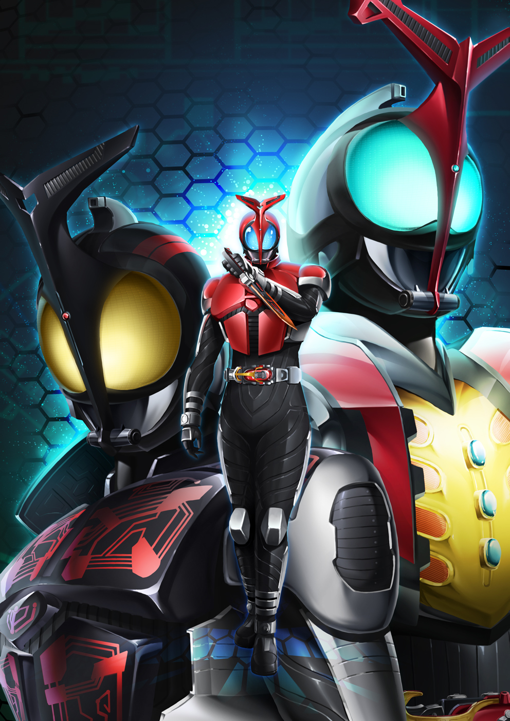 belt, glowing, glowing_eyes, highres, hokuto_(hokuto_pk), horns, kamen_rider, kamen_rider_dark_kabuto