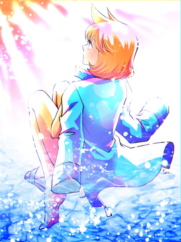 1girl, back, female_focus, jacket, kipam, legs, misty_(pokemon), nintendo