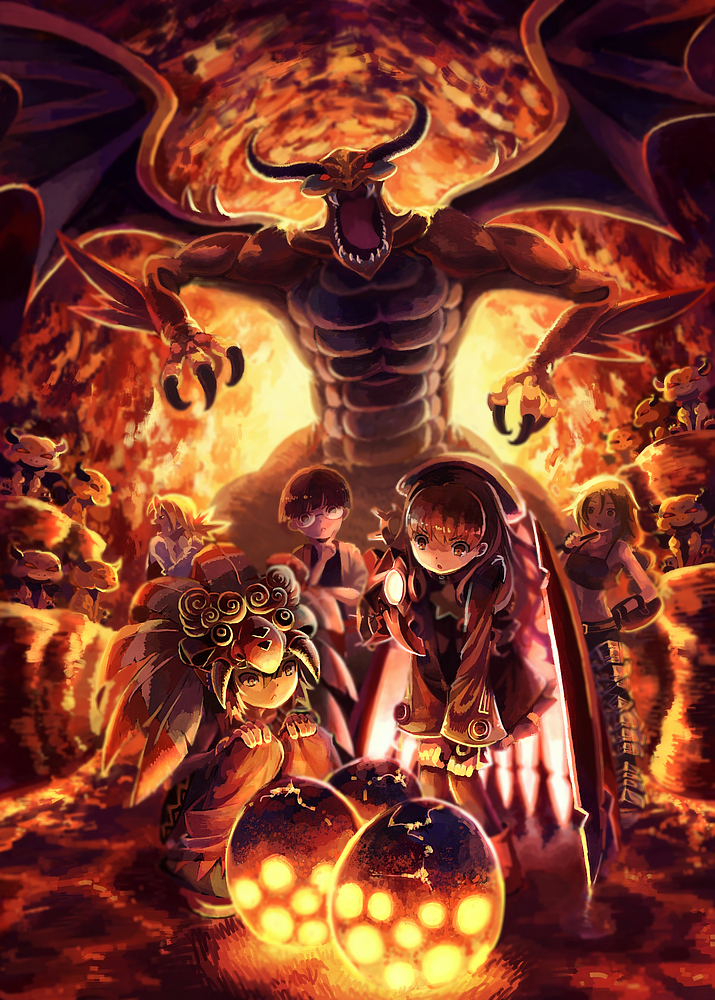 beast_king_(sekaiju), beast_king_3_(sekaiju), character_request, crack, egg, etrian_odyssey, feathers, glasses