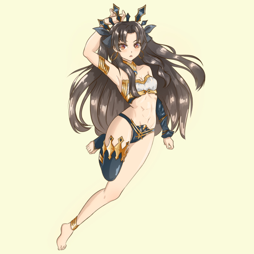 1girl, bikini, black_hair, bow, fate/grand_order, fate_(series), hair_bow, highres