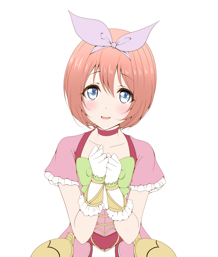 1girl, blue_eyes, blush, brown_hair, hair_ornament, kurumi_(princess_connect!), princess_connect!, roaru_(gyuren)