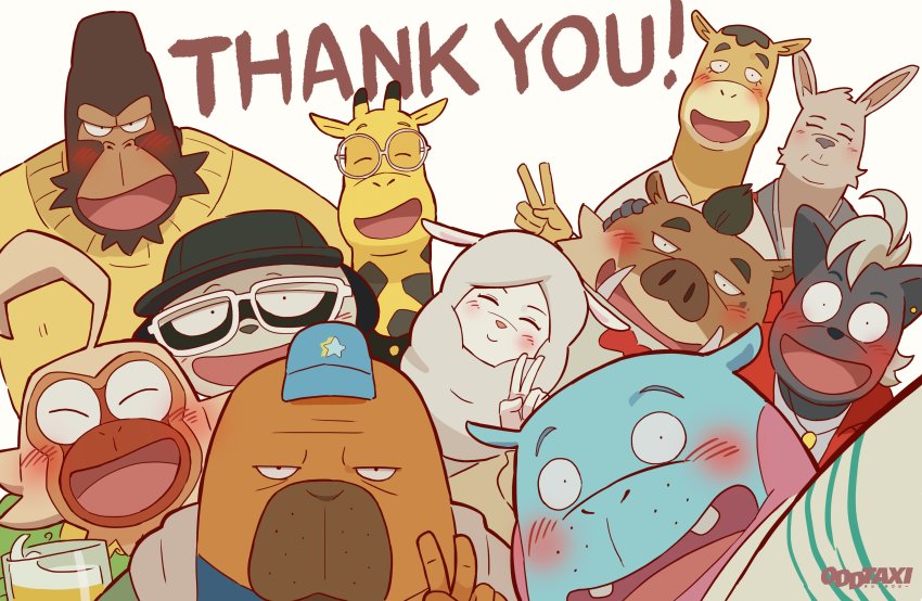 absurdres, alcohol, animal, animal_ears, baba_atsuya, baseball_cap, beer, beer_mug