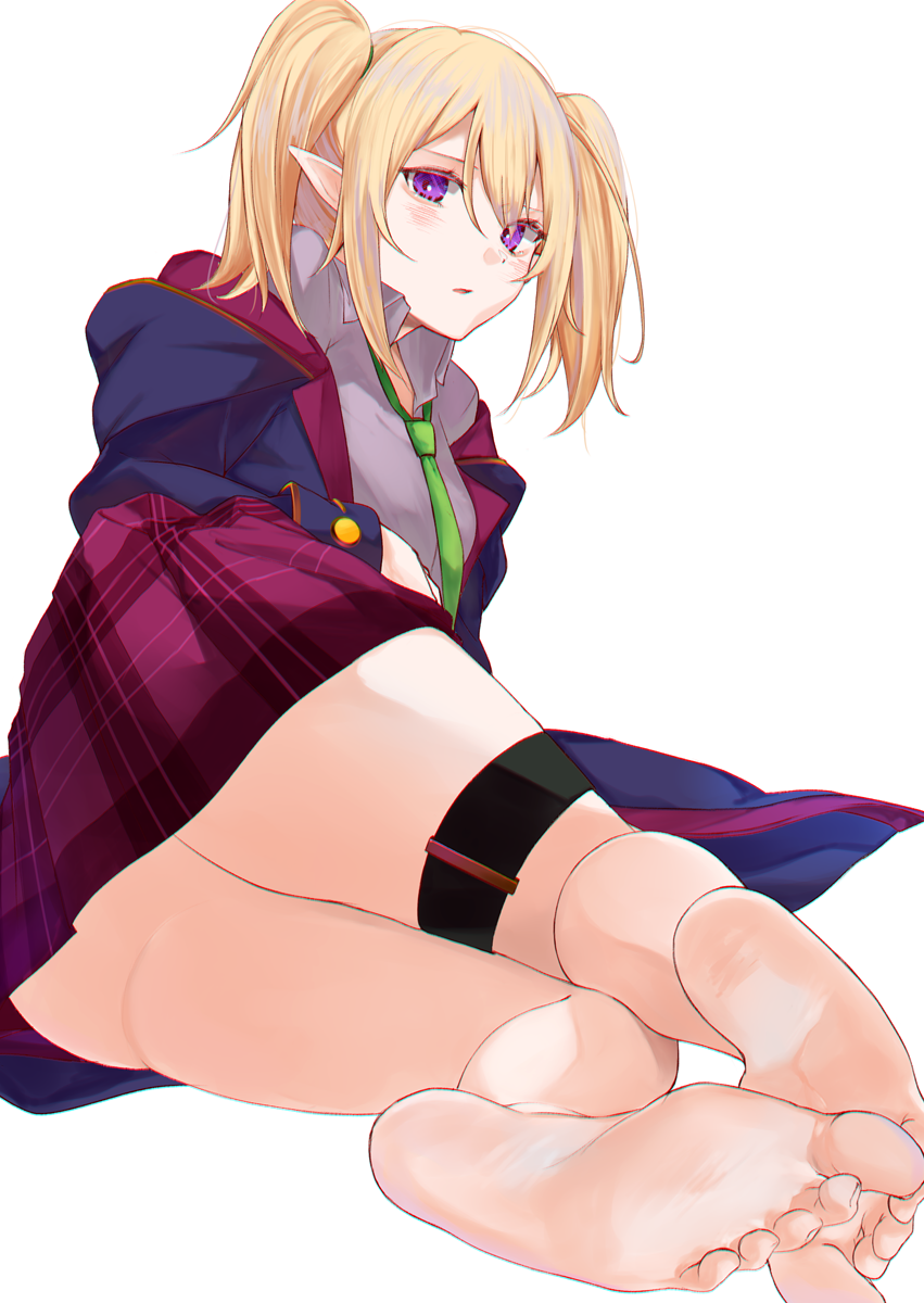 1girl, blonde_hair, blush, chloe_(princess_connect!), elf, highres, pointy_ears, princess_connect!