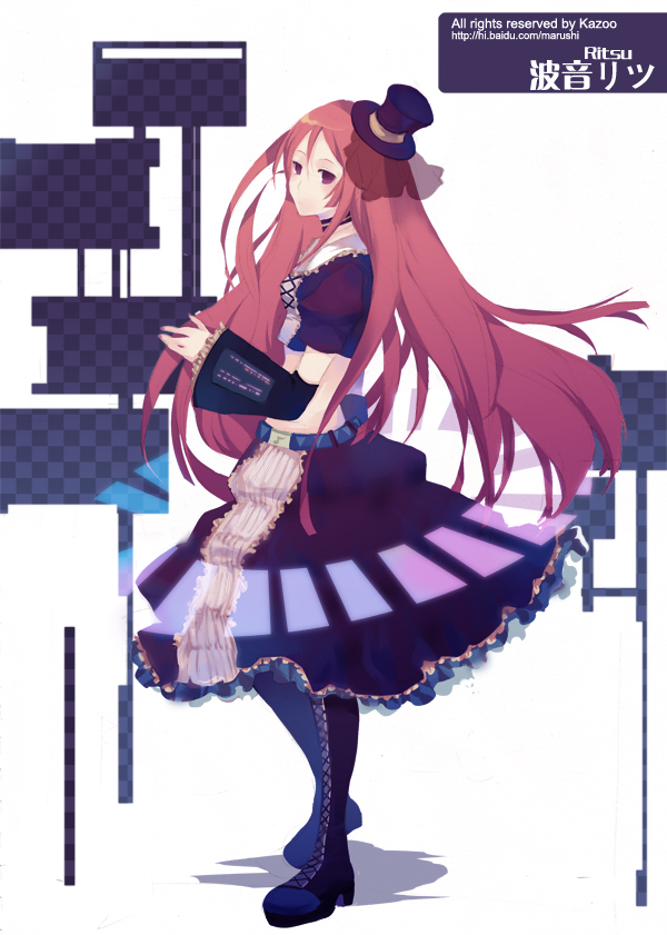 1boy, artist_request, crossdressing, crossdressing_(mtf), lolita_fashion, male_focus, maruko, midriff