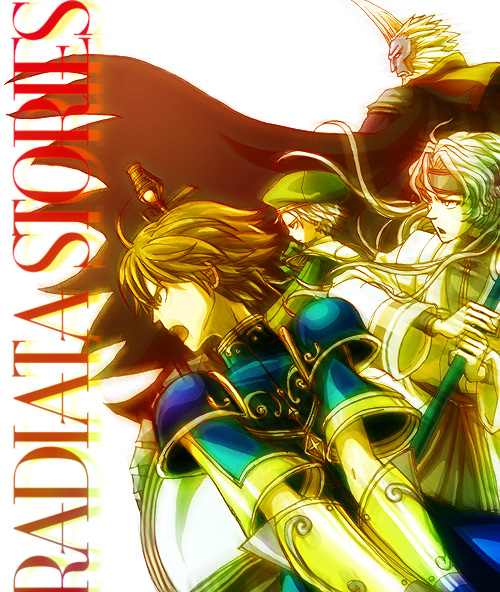 4boys, action, armor, bad_id, bad_pixiv_id, brown_hair, cape, felix_(radiata_stories)