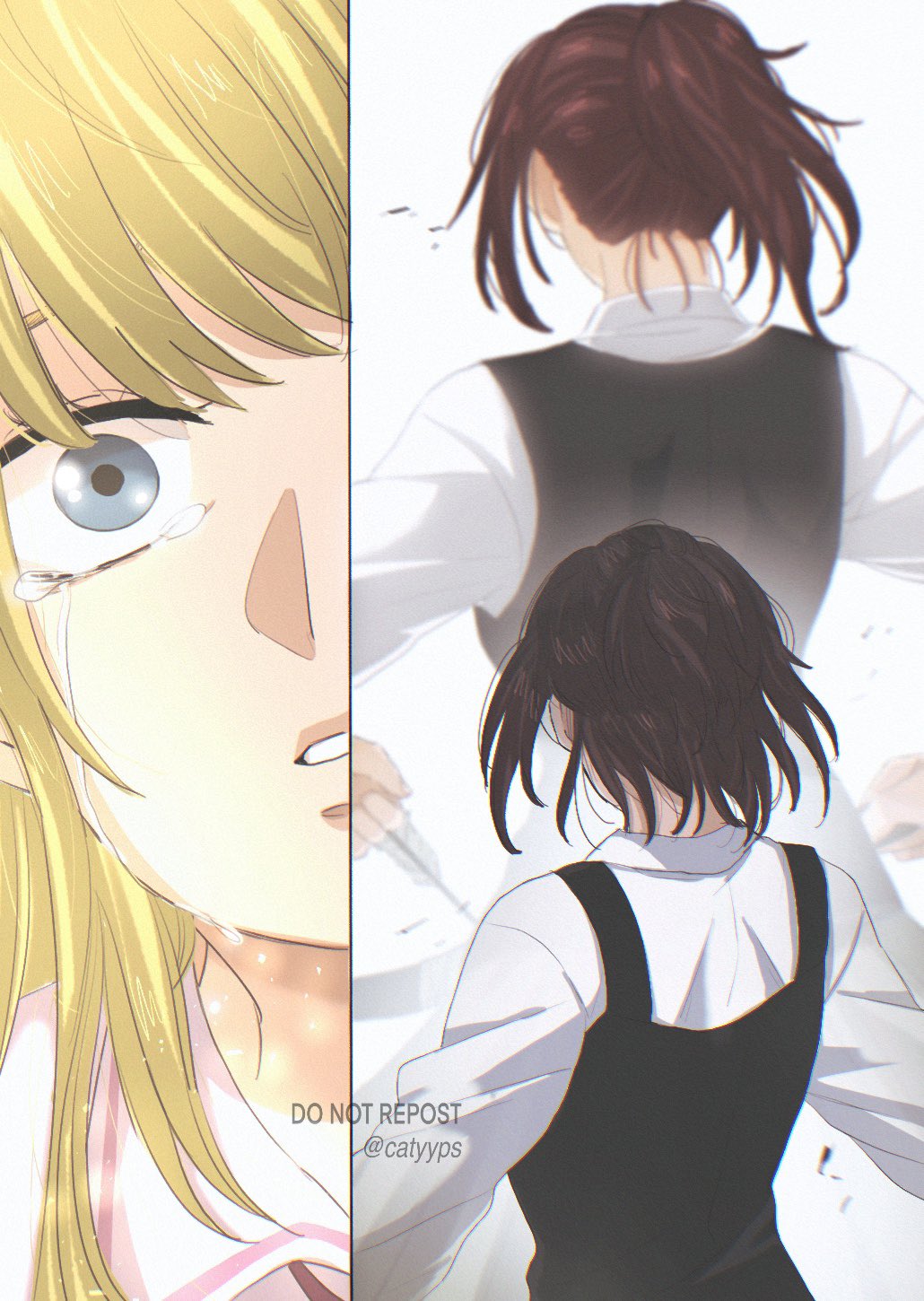 3girls, catyyps, gabi_braun, highres, kaya_(shingeki_no_kyojin), multiple_girls, sasha_blouse, shingeki_no_kyojin, tagme