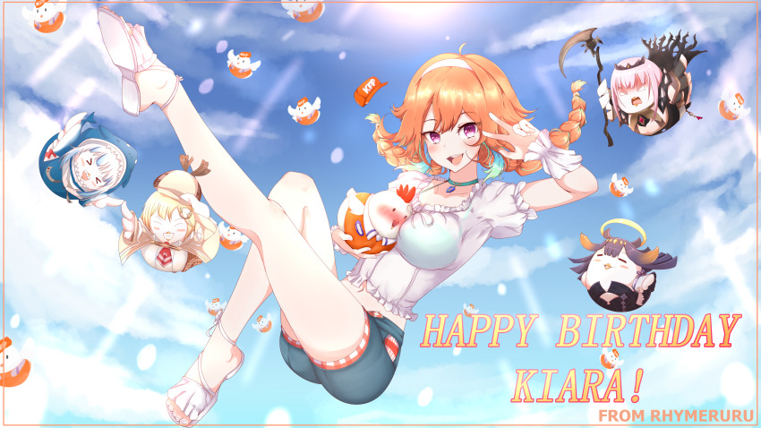 1girl, absurdres, ahoge, animal, animal_hood, animalization, aqua_bikini, aqua_choker