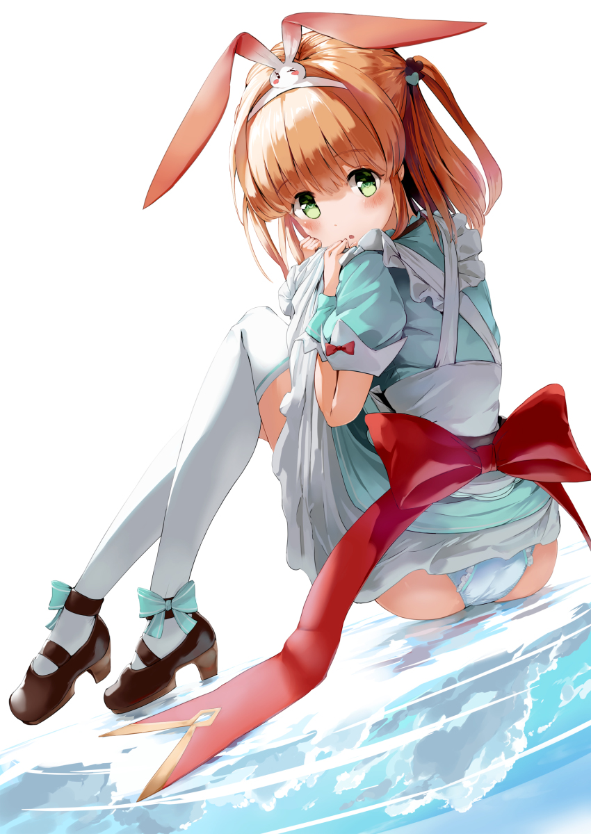 1girl, absurdres, asalilysuke, green_eyes, highres, orange_hair, pants, princess_connect!