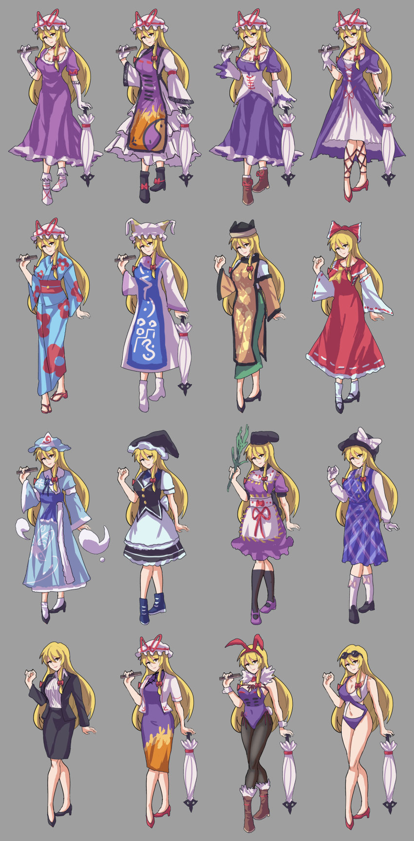 1girl, absurdres, animal_ears, apron, arong, belt, bikini, black_dress