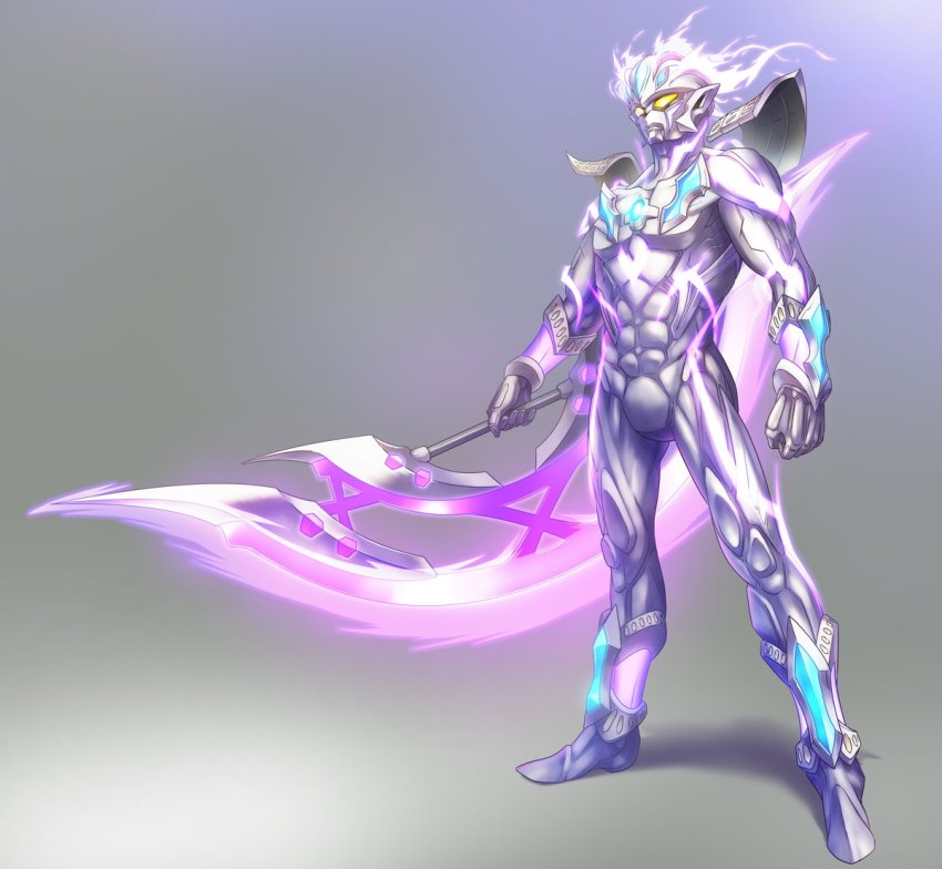 1boy, alien, armor, armored_boots, beyond_twin_edge, bodysuit, boots, clothing_cutout