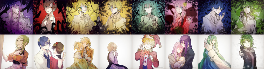 absurdres, ahoge, aku_no_meshitsukai_(vocaloid), akutoku_no_judgement_(vocaloid), allen_avadonia, alternate_universe, ascot, baby