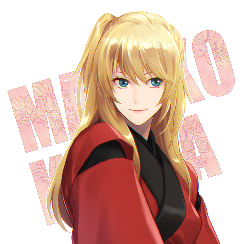 1girl, blonde_hair, blue_eyes, character_name, closed_mouth, cma_cmakuma, gintama, hair_between_eyes