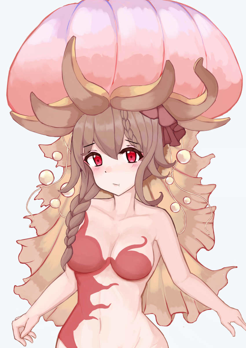 1girl, absurdres, blonde_hair, braid, breasts, charybdis_(granblue_fantasy), granblue_fantasy, hat