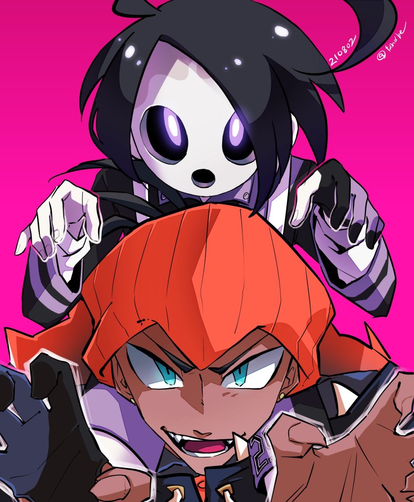 2boys, allister_(pokemon), highres, multiple_boys, nintendo, pokemon, pokemon_sword_and_shield, raihan_(pokemon), tanabe1921