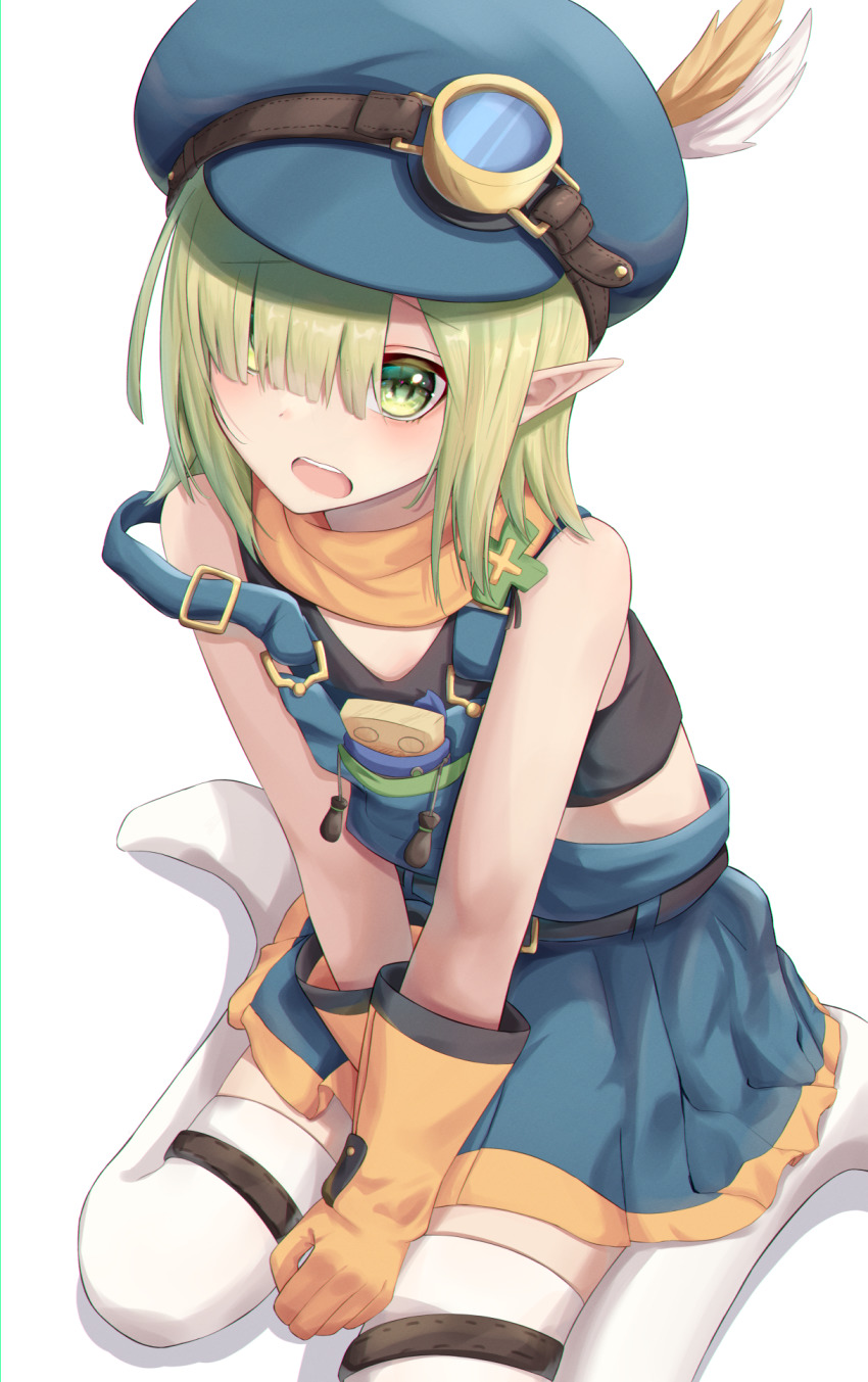 1girl, amen_osora, aoi_(princess_connect!), elf, green_eyes, green_hair, highres, pointy_ears, princess_connect!, tagme