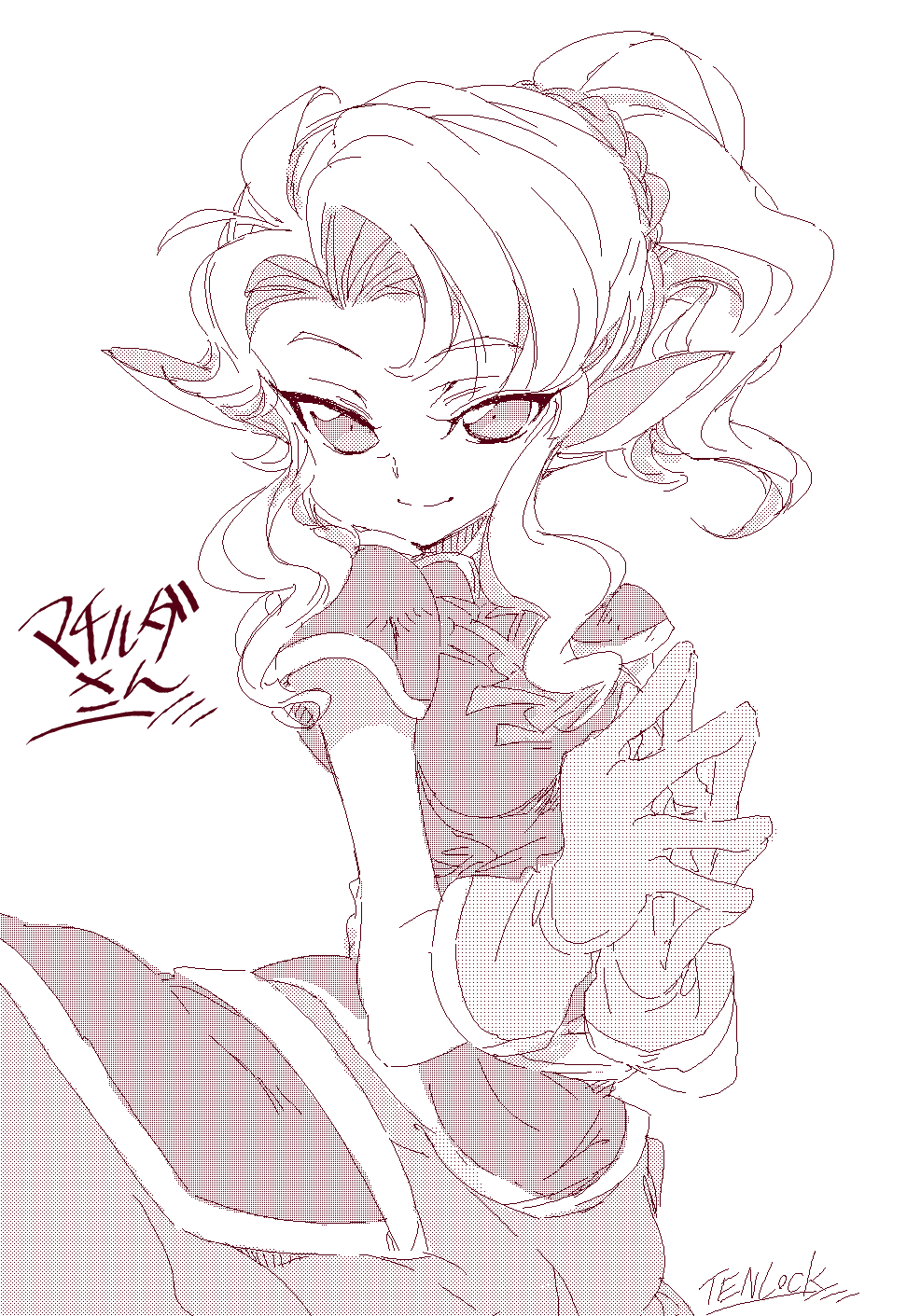 1girl, animal_ears, centauroid, female_focus, gloves, highres, horse_ears, kugimiya_atsuki