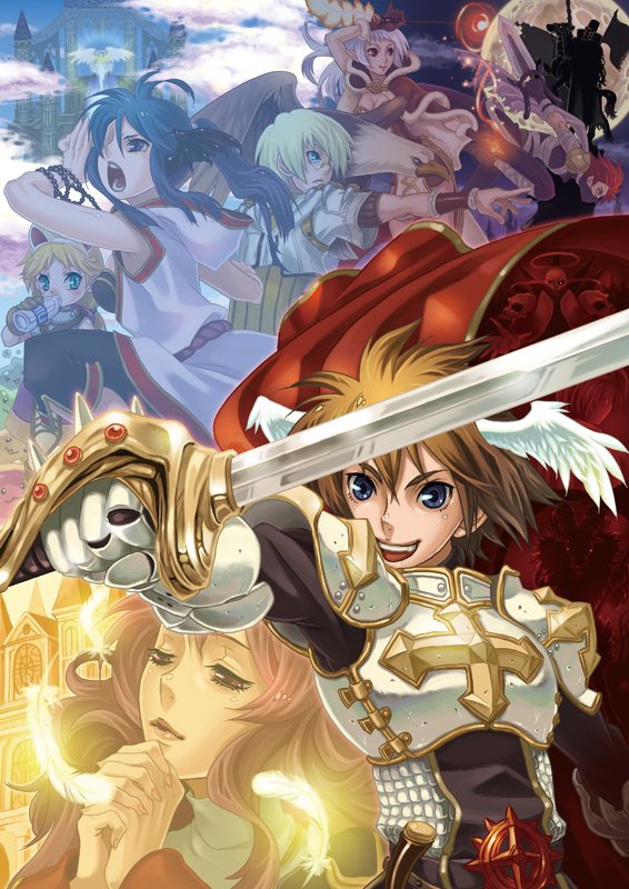 3boys, 3girls, 3others, abysmal_knight, animal_ears, armor, assassin_(ragnarok_online), bandages