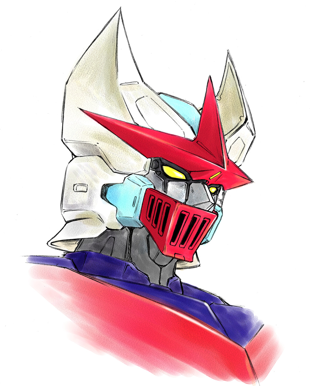 gintama_danshaku, govarian, highres, mecha, no_humans, portrait, psycho_armor_govarian, robot