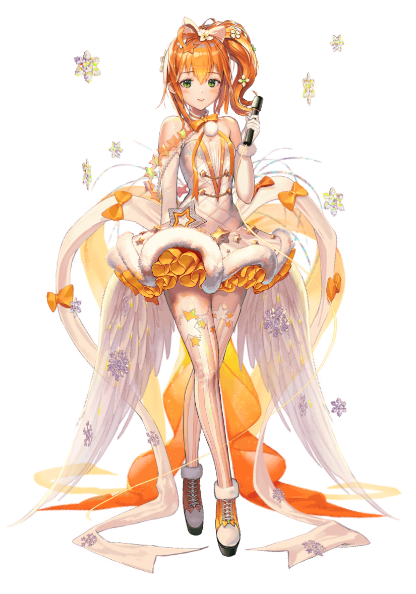 aria_(destiny_child), bow, bowtie, breasts, destiny_child, dress, frilled_dress, frills