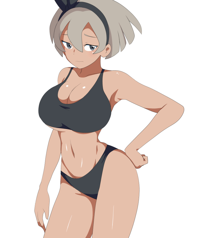 1girl, bea_(pokemon), bikini, chelsea_cola_v, highres, nintendo, pokemon, pokemon_sword_and_shield