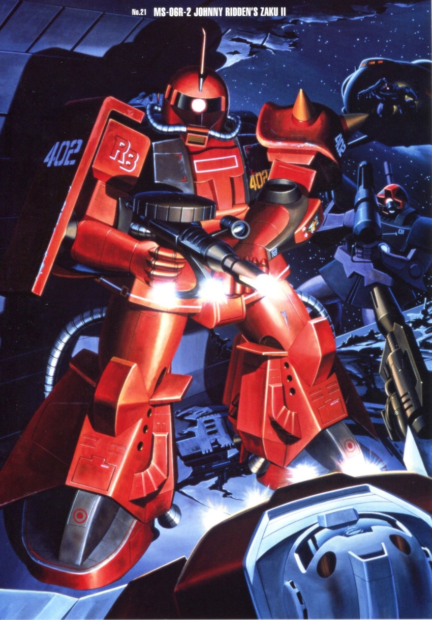 firing, gm_(mobile_suit), gun, gundam, gundam_msv, highres, holding, holding_gun