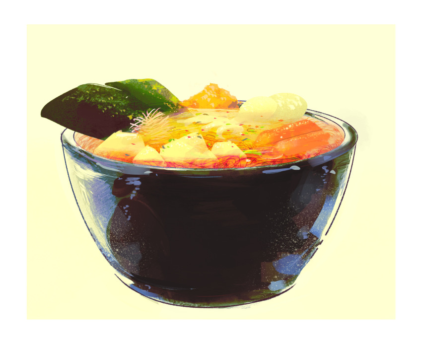 autobottesla, bowl, commission, food, food_focus, highres, no_humans, noodles