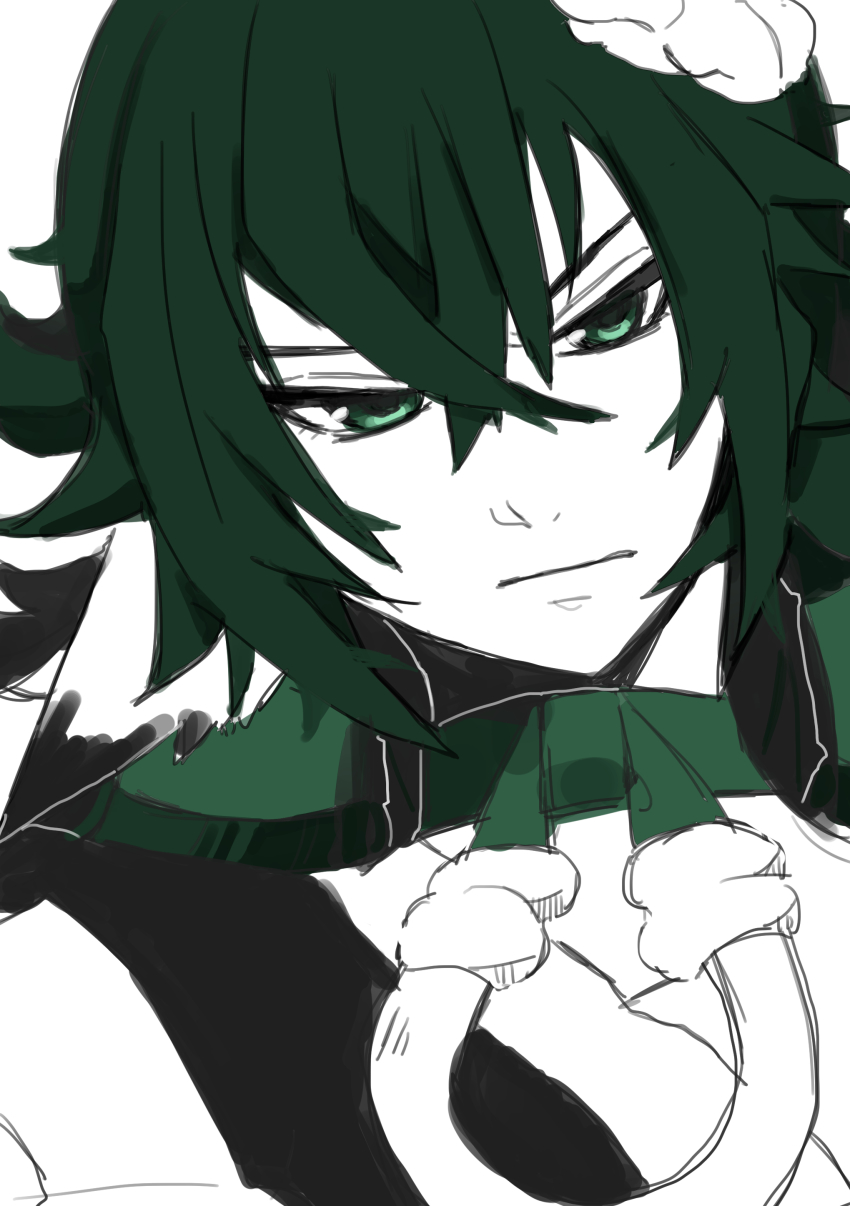 1girl, absurdres, aged_down, animal_ears, aquaplus, choker, closed_mouth, fainekokiti