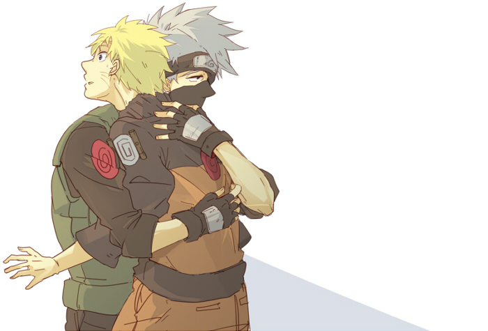 2boys, black_eyes, black_gloves, black_pants, black_shirt, blonde_hair, blue_eyes, fingerless_gloves