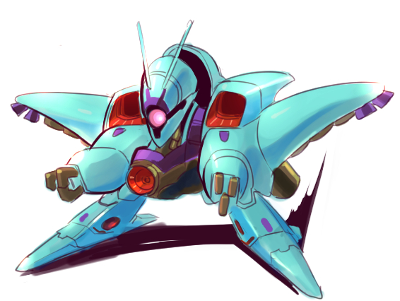 chibi, gundam, gundam_zz, jamru_fin, mecha, mobile_armor, no_humans, pillar_buster