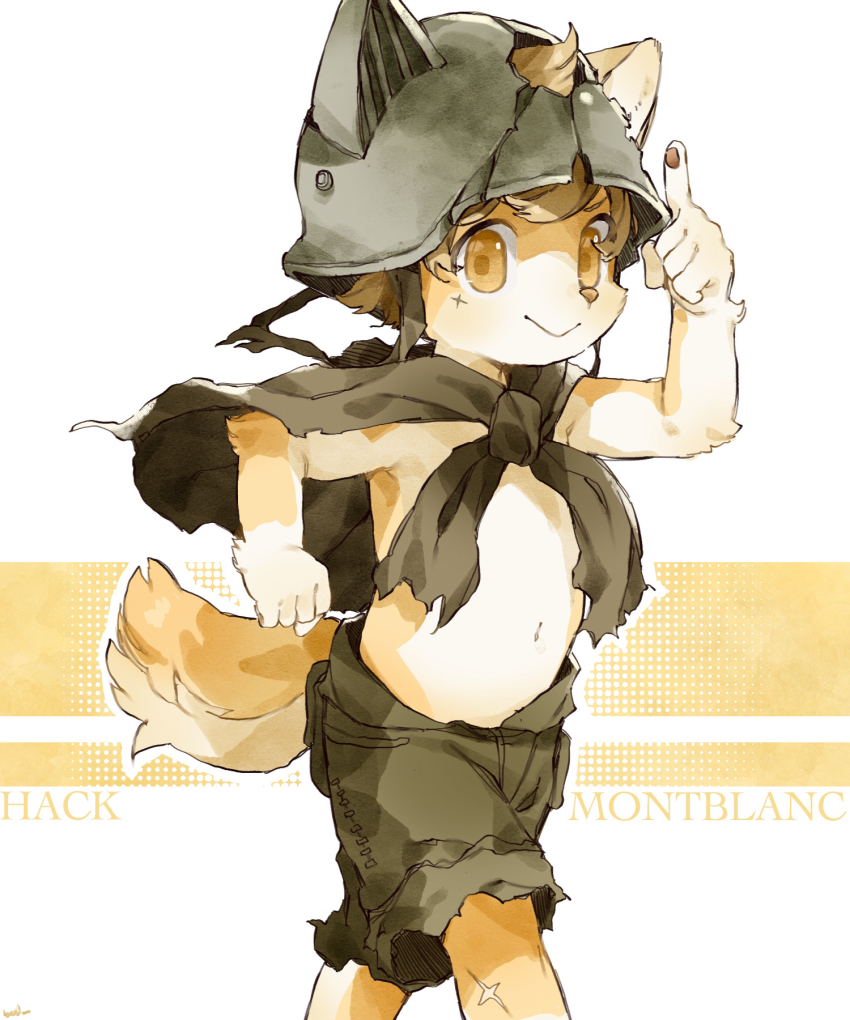 1boy, animal_ears, brown_eyes, cape, character_name, child, cross_scar, cyber_connect_2