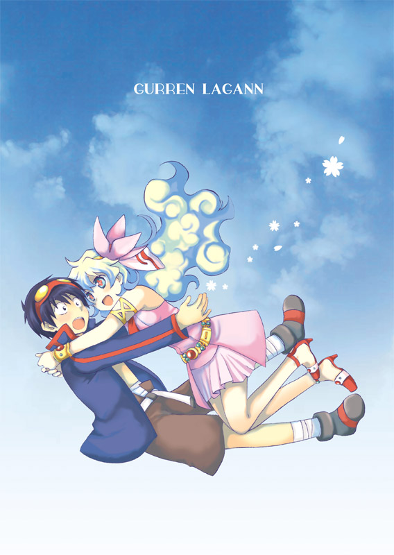 +_+, 00s, 1boy, 1girl, aged_down, armlet, bad_id, bad_pixiv_id