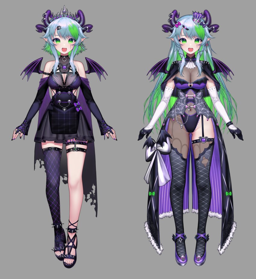 1girl, absurdres, apricot_the_lich, apricot_the_lich_(1st_costume), apricot_the_lich_(valentine's_froot), black_capelet, black_gloves, blue_hair