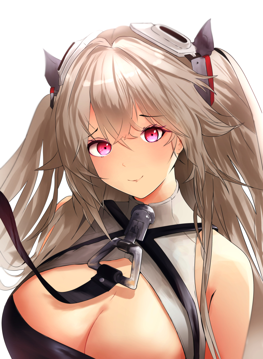 1girl, anchorage_(azur_lane), azur_lane, bare_shoulders, beefusteku, breasts, cleavage, cleavage_cutout