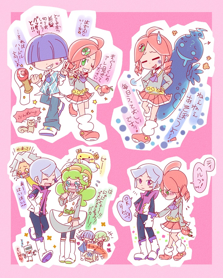 andou_ringo, ecolo_(puyopuyo), elle_(puyopuyo_tetris), ess_(puyopuyo), jay_(puyopuyo_tetris), o_(puyopuyo), puyopuyo, puyopuyo_tetris, risukuma_(puyopuyo), sasaki_maguro, tee_(puyopuyo)