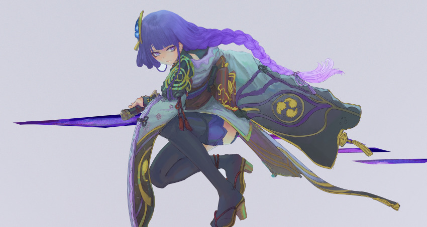 &amp;ueen, 1girl, absurdres, armor, braid, bridal_gauntlets, closed_mouth, coattails