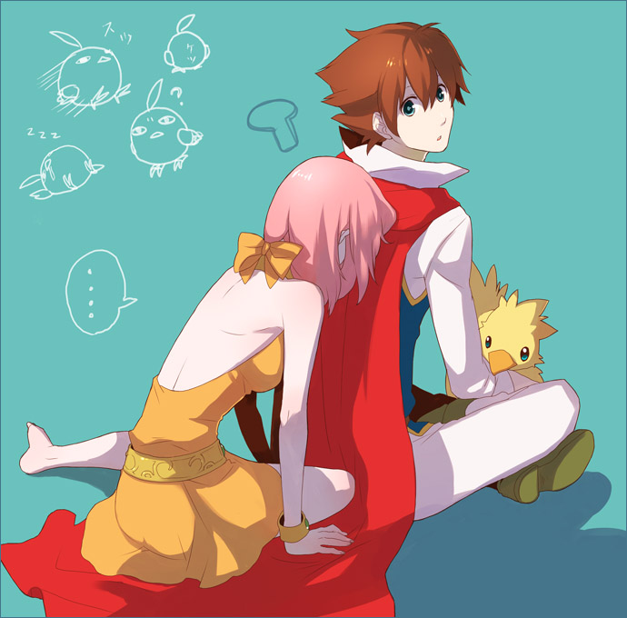 1990s_(style), bare_back, bare_shoulders, barefoot, belt, bow, bracelet, brown_hair