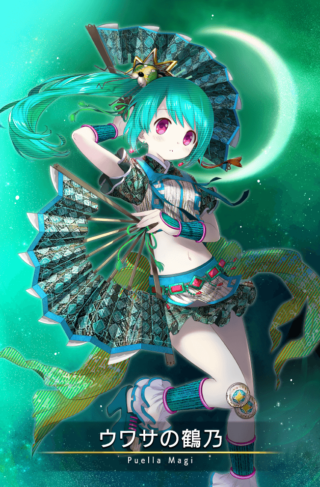 1girl, ankleband, aqua_hair, aqua_sandals, aqua_theme, arm_behind_head, belt, bow