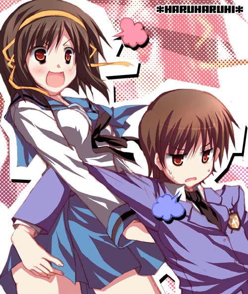 00s, brown_hair, crossdressing, crossdressing_(ftm), crossover, fujioka_haruhi, name_connection, ouran_high_school_host_club