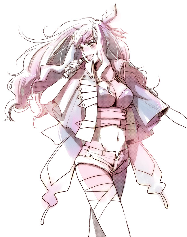 00s, 1girl, bad_id, bad_pixiv_id, breasts, cleavage, female_focus, large_breasts