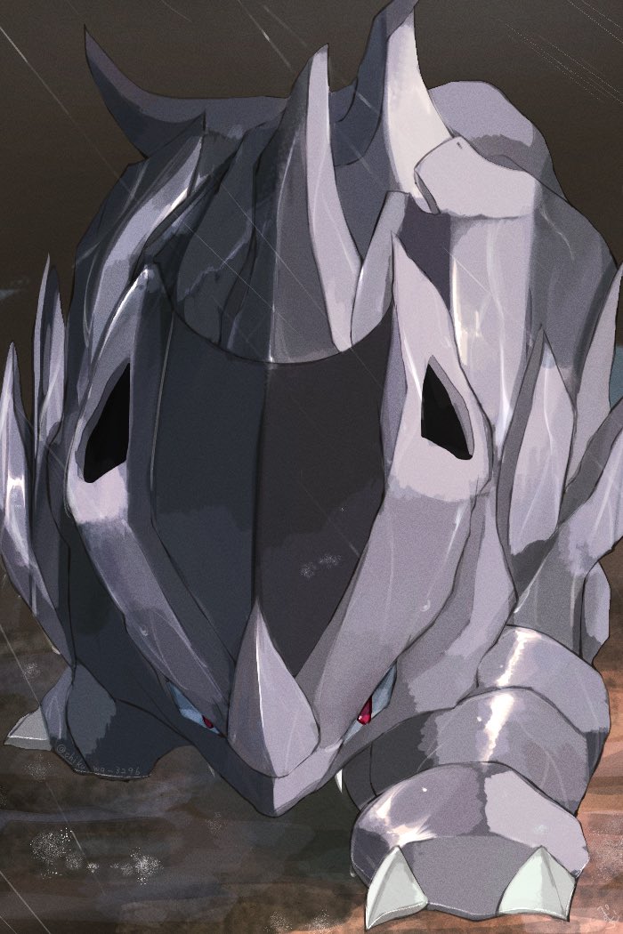 claws, gen_1_pokemon, looking_at_viewer, mixed-language_commentary, nintendo, no_humans, pemuchi_(chikuwa_3296), pokemon