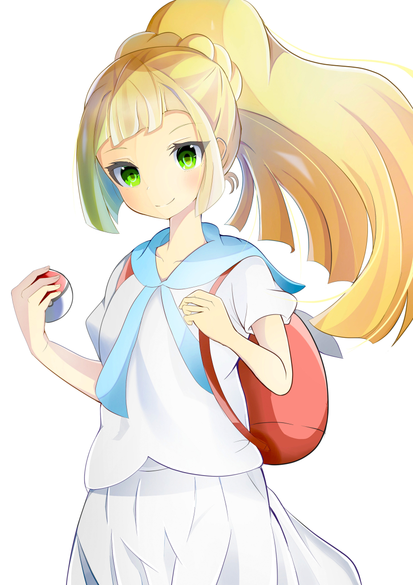 1girl, absurdres, backpack, bad_id, bad_pixiv_id, bag, blonde_hair, blue_sailor_collar