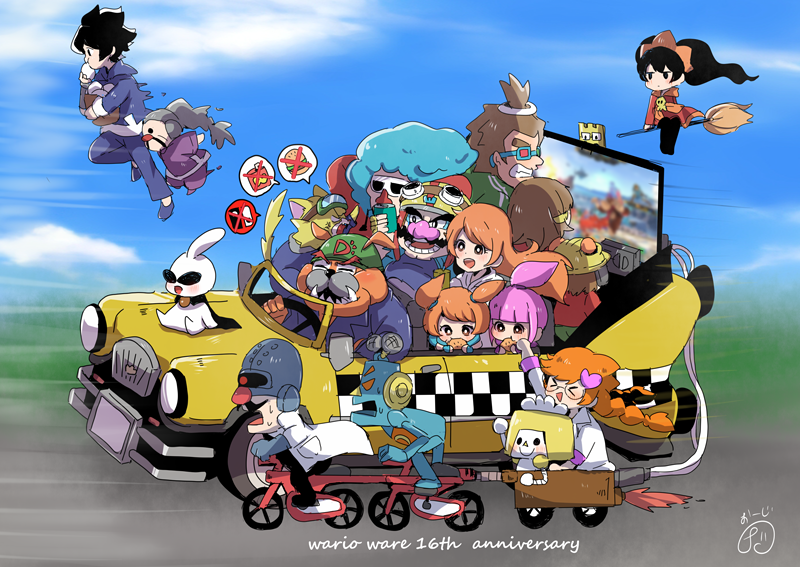 18-volt, 5-volt, 6+boys, 6+girls, 9-volt, afro, alien, ana_(warioware)