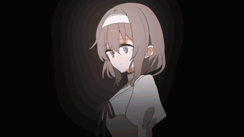 4girls, :d, ^_^, ahoge, animated, animated_gif, apron, black_dress, black_gloves, black_neckwear, black_ribbon, breasts, brown_hair, chihuri, closed_eyes, closed_mouth, collared_shirt, cup, dress, ear_piercing, eve_(chihuri), gloves, grey_eyes, grey_hair, grey_shirt, hair_between_eyes, hairband, heterochromia, holding, holding_cup, juliet_sleeves, long_hair, long_sleeves, medium_breasts, multiple_girls, open_mouth, original, piercing, pink_hair, ponytail, puffy_sleeves, red_eyes, renata_alekseevna_tsvetaeva, ribbon, shaded_face, shirt, sitting, smile, teapot, ugoira, very_long_hair, waist_apron, white_apron, white_dress, white_gloves, white_hairband, wide_sleeves, yana_(chihuri), zoya_petrovna_vecheslova