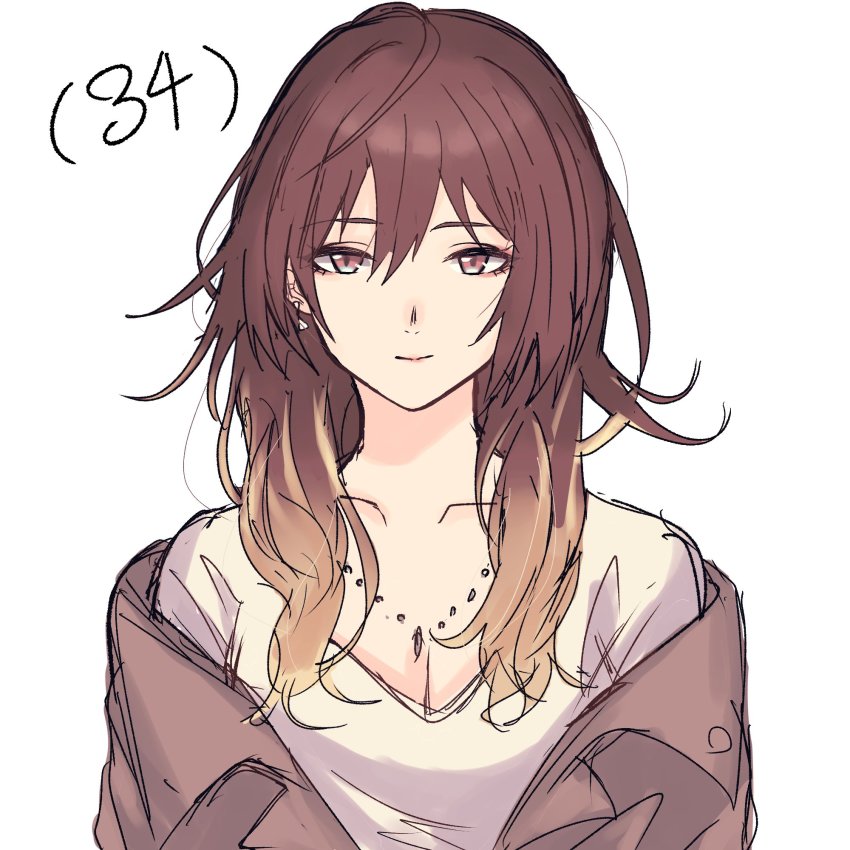 1girl, aged_up, ahoge, aketa_mikoto, alternate_costume, blonde_hair, breasts, brown_hair